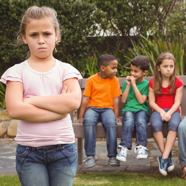 Child without group of friends
