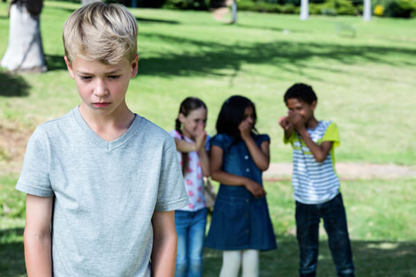 Child without group of friends