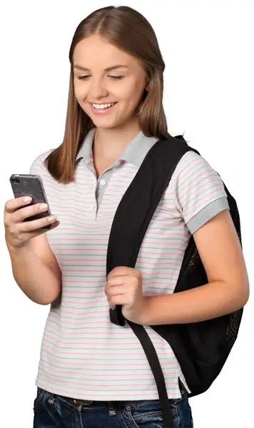 Teen with Phone