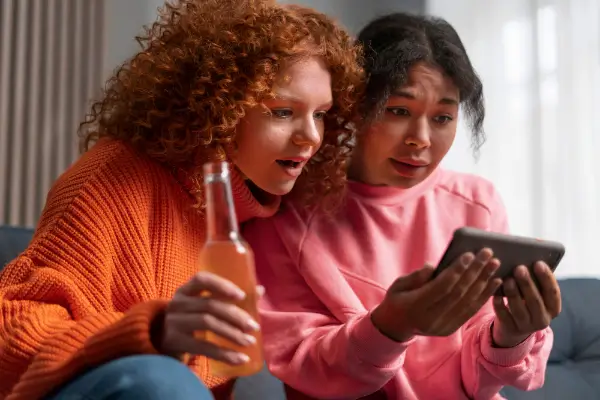 Watching videos on phone